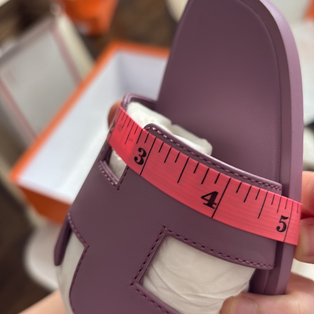 Brand new hermes oran sandals 39 purple violet Irish - Picture 6 of 10